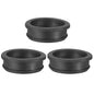 PATIKIL 48.6mm / 1-15/16 Inch Drill Hole,1-11/16 Inch ID Rubber Grommets, 3Pcs Top Hat Grommet for Wiring Eyelet Ring Gasket Automotive Firewall Cable Hole Plugs Wires Protection, Black