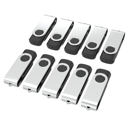 4GB Flash Drive 10 Pack, Wooolken USB 2.0 Thumb Drives Memory Stick