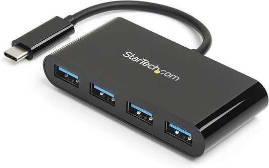 StarTech 4-Port USB-C Hub 5Gbps with 4x USB-A, USB Powered (HB30C4AB)