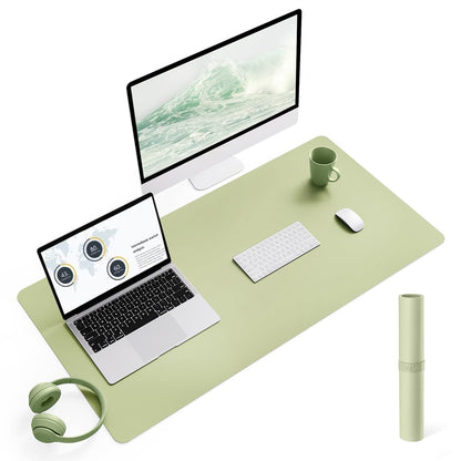 YSAGi Non-Slip Leather Desk Pad, Waterproof Laptop Computer Desk Keyboard Mat, Table Protector Blotter Mat, Large Mouse Pad for Office/Work/Home/Decor(Black, 31.5" x 15.7")