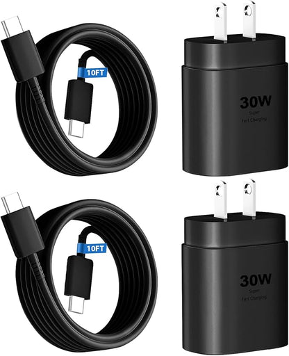 Phone 16 15 Charger Fast Charging,30W USB C Wall Charger Phone 16 15 Pro Max Chargers Block &10FT Long USB C Cable Cord for Phones 16 15/16 15 Pro Max/16 15 Pro/15 Plus/pad12.9 Galaxy S24 Ultra Plus