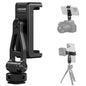 NEEWER Metal Phone Tripod Mount with Cold Shoe NATO Clamp Compatible with DJI RS5 RS4 RS3 Pro RS2 RSC2 Gimbal Stabilizer, 180° Tilt Phone Clip Holder Compatible with iPhone 15 Pro Camera Cage, GA010