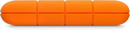 LaCie Rugged Mini 2TB External Hard Drive Portable HDD - USB 3.0/ 2.0 Compatible, Drop Shock Dust Rain Resistant Shuttle Drive, For Mac And PC Computer (LAC9000298), orange