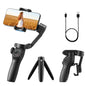 VEVOR Gimbal Stabilizer for Smartphone, 3-Axis Stabilization, Phone Gimbal for Android & iPhone with Face/Object Tracking, Tripod, Portable & Foldable Handheld Phone Stabilizer for Video Recording