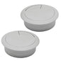 Desk Grommet 2" (50 mm), Desk Cord Hole Cover, Cable Grommet ABS Plastic, Desk Hole Grommet for Office and Home Table Cable, Detachable Adjustable Cable Cord Organizer (Light Grey 2 Pcs)