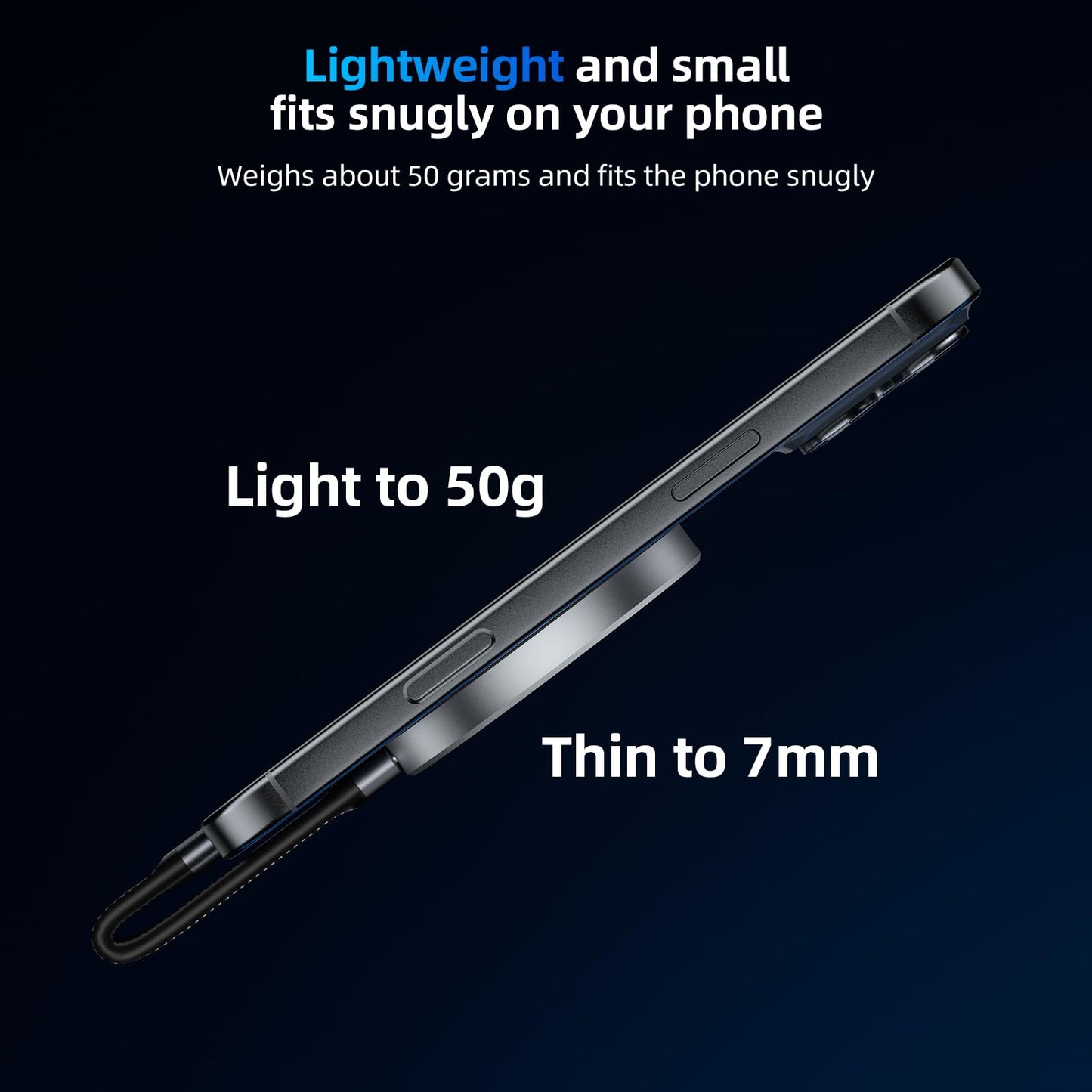 SAN ZANG MASTER Magnetic Portable Solid State Drives: Ultra-Thin, Portable Design for Secure Grip, Easy Connectivity, and Reliable Performance (2, TB)