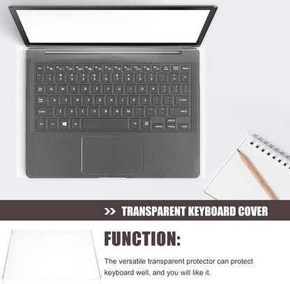 NOLITOY Acrylic Keyboard Dust Cover Waterproof Transparent Keyboard Protector for Laptop and Desktop Keyboards Durable Protective Case to Prevent Dust and Spills