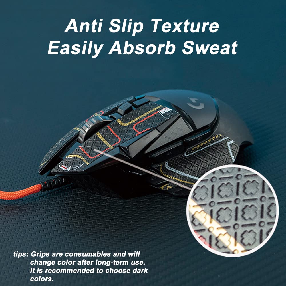 Hokeyio Grip Tape for Lamzu Atlantis Maya - Anti-Slip,Enhanced Control, Sweat Resistance,Improves FPS Gaming Grip & Mouse Protection [Pre-Cut] EVA White 0.5mm