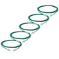 TRUECABLE Cat6 Component Rated Patch Cable, Unshielded (U/UTP), 10ft, Green, 28AWG Solid Copper, Snagless 10G High-Speed Ethernet Cable, PoE++ 4PPoE 100W, UL Listed, RoHS-3, 5 Pack