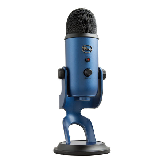 Logitech Creators Blue Yeti USB Microphone for PC, Mac, Gaming, Recording, Streaming, Podcasting, Studio and Computer Condenser Mic with Blue VO!CE Effects, 4 Pickup Patterns, Plug and Play - Silver