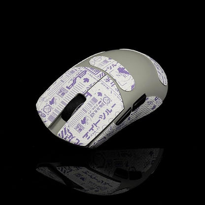 Grip Tape for Lamzu Atlantis Maya - Anti-Slip,Enhanced Control, Sweat Resistance,Improves FPS Gaming Grip & Mouse Protection [Pre-Cut] EVA White Purple 0.5mm