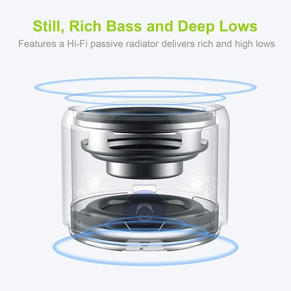 EWA A106 Portable Mini Bluetooth Speaker, Enhanced Bass and High Definition Sound, Portable Design, for iPhone, iPad,Nexus,Laptops and More (Rosegold)