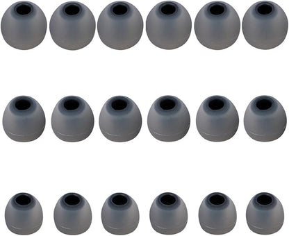 Silicone Replacement Earbud Tips Earbud Covers Fit for in-Ear Headphones (Inner Hole 3.8mm -5.1mm) Earbud Replacement Tips Ear Tips 9 Pairs