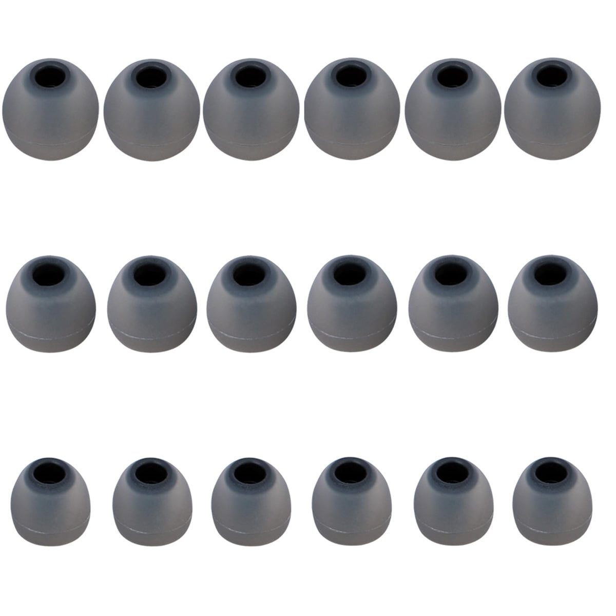 MMYQXI 54 PCS Silicone Replacement Earbud Tips Earbud Cap Eartips Fit for in-Ear Earbuds(Inner Hole 3.8mm -5.1mm) Headphones Earbud Rubber Tips S M L