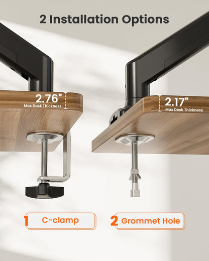 ErGear Single Monitor Arm for 13-36 Inch Screens, 22 lbs Capacity