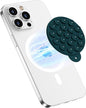 Magnetic Suction Cup Phone Mount for MagSafe Case, Silicone Hands-Free Phone Grip Holder for iPhone and Android, Mirror Shower Phone Stand for Makeup FaceTime Gym Kitchen Bathroom, Dark Green