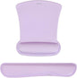 MOSISO Wrist Rest Support for Mouse Pad & Keyboard Set, Ergonomic Mousepad Non-Slip Base Home/Office Pain Relief & Easy Typing Cushion with Neoprene Cloth & Raised Memory Foam, Dusty Lilac