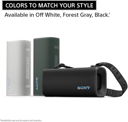Sony ULT Field 3 Wireless Portable Bluetooth Speaker, IP67 Waterproof, Dustproof, Rustproof, and Shockproof with Enhanced Bass, 24 Hour Battery and Shoulder Strap (SRSULT30B), Black
