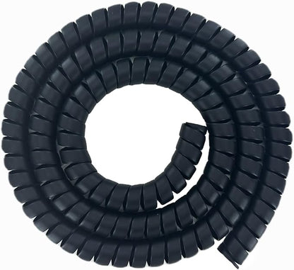 Spiral Wrap Cable Protector - 2.0" OD x 10' Pre-Cut Lengths - Safe Hose Protector to Avoid Wear and Extend Life for Hydraulic Pneumatic Hoses