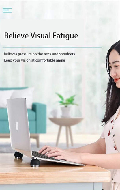 Ergonomic Laptop Cooling Pad - Portable Magnetic Cooler Stand for Laptop Computer