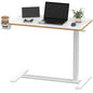 SANODESK 24''Pneumatic Height Adjustable Overbed Bedside Table Mobile