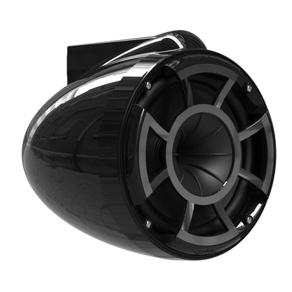 Wet Sounds Rev 8 Black V2 Revolution Series 8" Black Tower Speakers w/Fixed Clamp