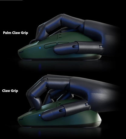 Pulsar Gaming Gears X2H mini Wireless Gaming Mouse, Founder's Edition, Ultra Lightweight 1.83 oz (52 g), Symmetrical, Optical Switch, 2.4 Ghz 1 ms, 26000 DPI, PAW3395 Sensor (Mini, Wireless, Green)