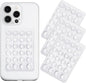 Silicone Suction Phone Case Mount 3 Pack, Silicon Adhesive Suction Cup Phone Mount, Non Slip Sticky Phone Grip for Cellphone, Strong Grip Holder for Selfies and Videos (White)