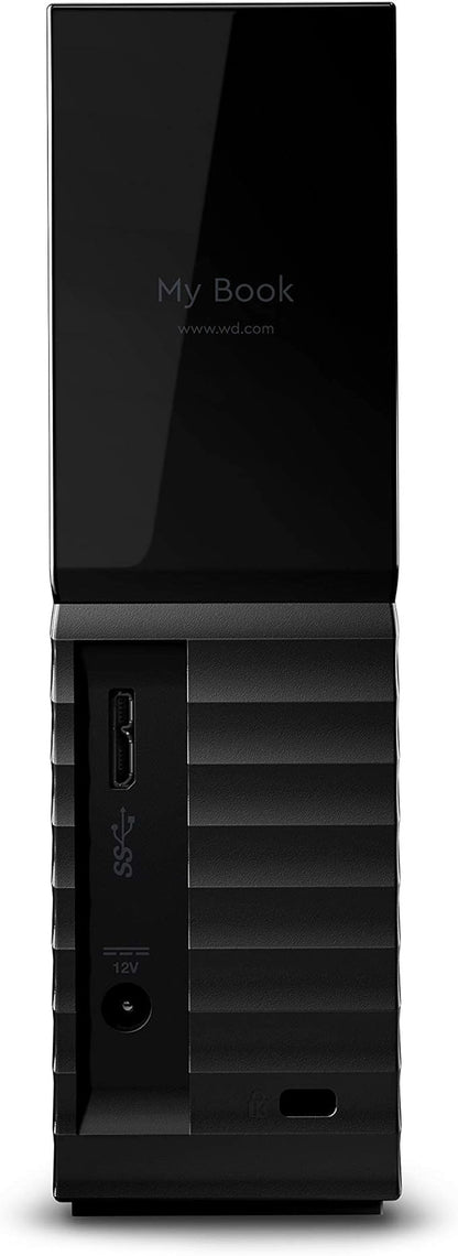 Western Digital 4TB My Book Desktop External Hard Drive, USB 3.0, External HDD with Password Protection and Backup Software - WDBBGB0040HBK-NESN