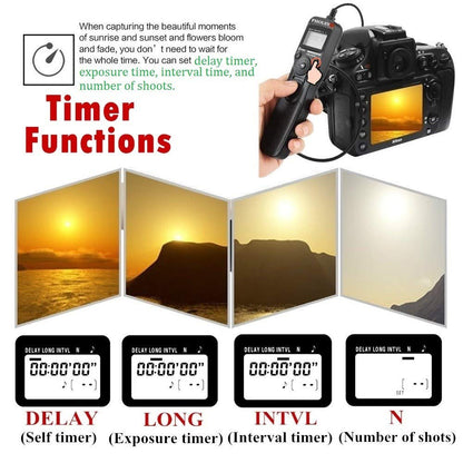 PHOLSY S8 Timer Remote Control Cable with Intervalometer for Sony