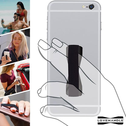LOVEHANDLE Universal Phone Grip for Smartphones & Mini Tablets - Phone Holder for Hand - Wireless Charging Compatible - Made in The USA - Frenzy