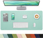 Non-Slip Desk mat,PULeather Desk Pad Protector, Office Desk Mat, Large Mouse Pad,Desk Blotter, Laptop Desk Pad, Waterproof Desk Writing Pad for Office and Home (Turquiose, 35.4" x 17")