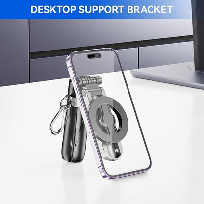 Magnetic Tripod for iPhone with Remote Control,4-in-1 Portable Selfie Stick with Extendable Stand,Phone Travel Tripod for Phone 16 15 14 13 12 Pro Max Mini