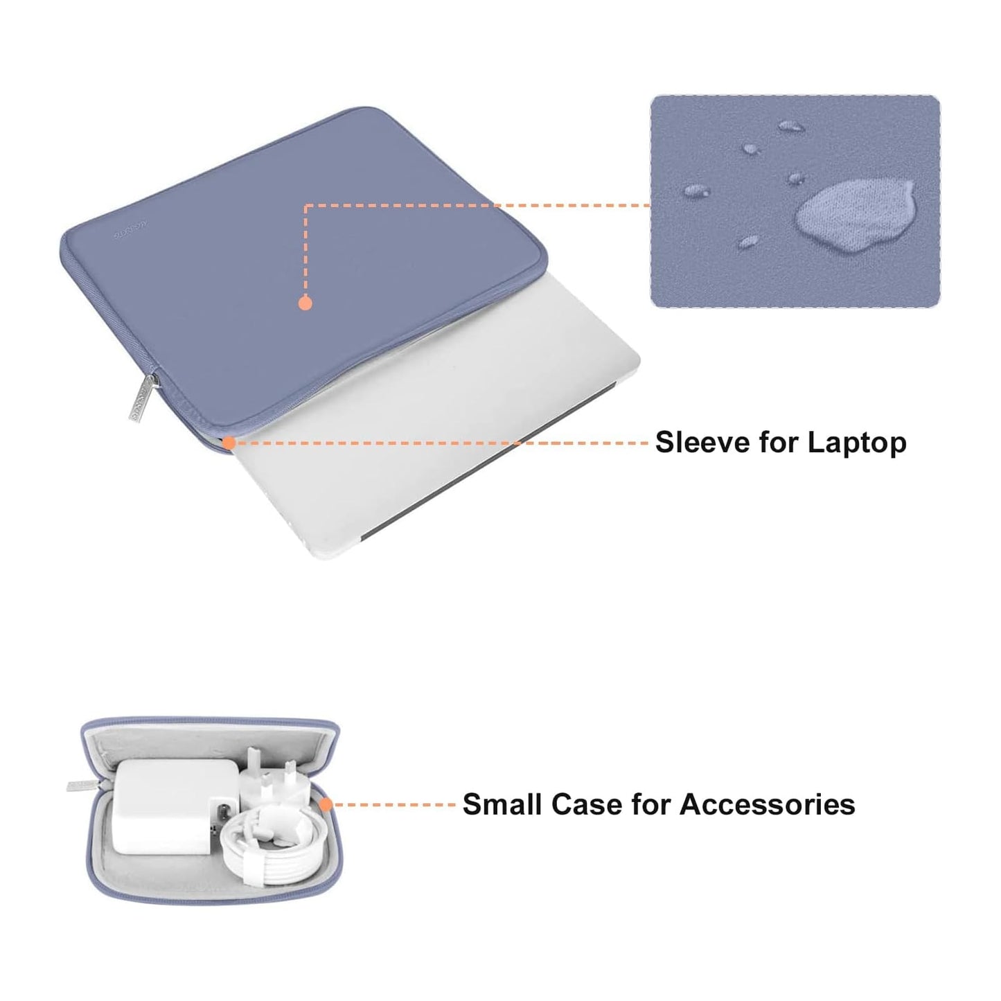 MOSISO Laptop Case 13.3 inch, 13-13.3 inch Laptop Sleeve with Small Case