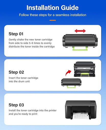 B2360 M11XH Toner Cartridge with chip Black 2-Pack High-Yield Replacement for Dell 331-9805 Toner Compatible with Dell B2360 B2360d B2360dn B3460dn B3465dn B3465dnf Laser Printer Ink All-in-One Copier