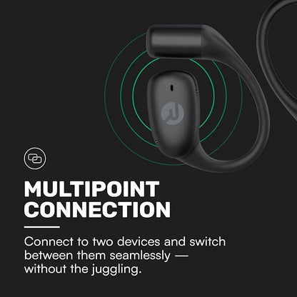 Raycon Essential Open Earbuds – True Wireless Open Ear Bluetooth 6.0 Headphones, Ultra-Lightweight, Comfort Hook Design, IPX5 Water Resistant, 36 Hours of Battery Life (Black)
