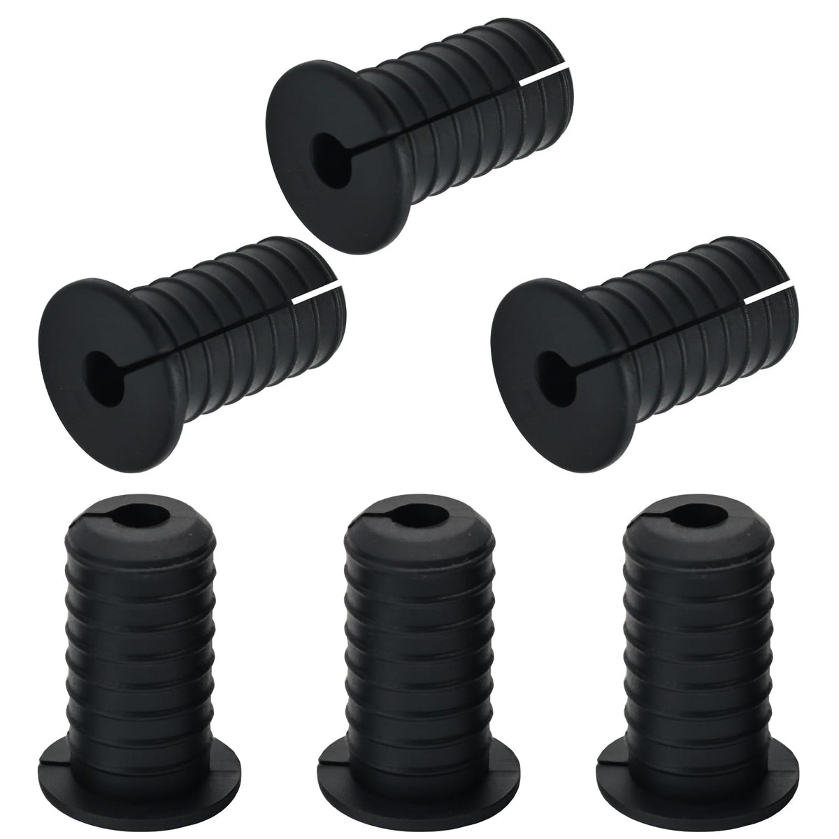 EASYEAH 2pc Black Starlink Cable Grommets 1" Silicone Wire Hole Grommet
