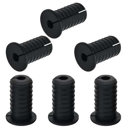 EASYEAH 2pc Black Starlink Cable Grommets 1" Silicone Wire Hole Grommet