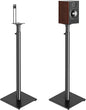 USX MOUNT Bookshelf Speaker Stands Pair, Height Adjustable Extends 32-42 inch for Rear Surround Sound Speakers, Floor Satellite Speaker Stands for Vizio Bose Sony JBL Klipsch Polk, Max Load 11 lbs