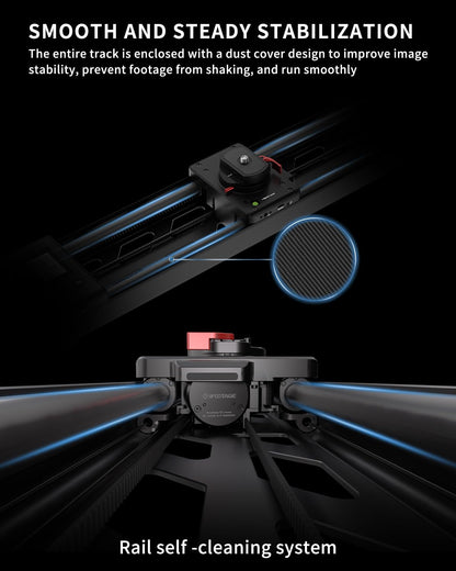 IFOOTAGE Shark Slider Nano II 660,Professional Motorized Camera Slider,Compatible with DJI RS2, RS2Pro, RS3 Pro, RS4, RS4 Pro,Video Stabilizer Rail,Timelapse,Heavy Camera,Max.Payload 15.4lbs