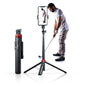 EUG-PRODUCTS 62" Phone Tripod & Selfie Stick for Golf Training, Extendable Cell Phone Tripod Stand with Wireless Remote and Phone Holder, Golf Training Aid - Compatible with iPhone Android iPhone