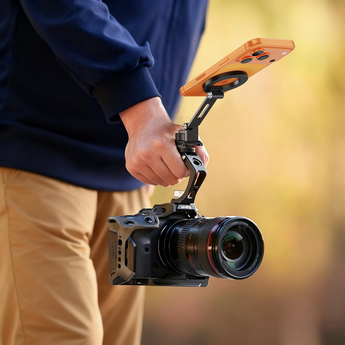 elitehood Magnetic Phone Tripod Mount, Magsafe iPhone Cold Shoe Arca Mount