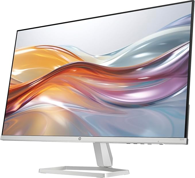 HP Series 5 527sf Monitor (Replaces Model M27h) 94F44AA#ABA w/Docztorm Dock, 27" FHD IPS (1920x1080) Display, 2x HDMI, 1x VGA, Flicker-free, Ideal for Home & Business, Black/Silver (2024 Latest Model)