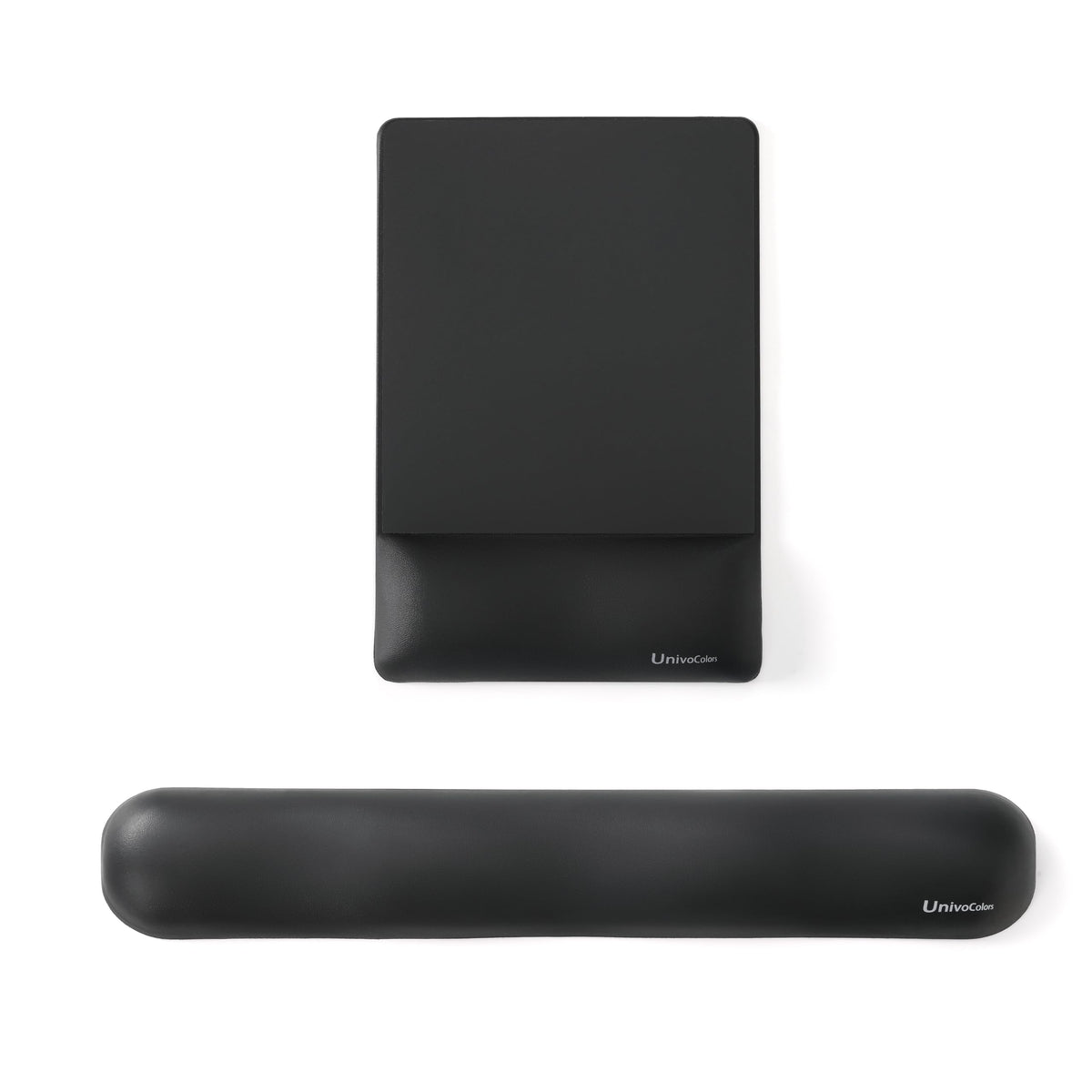 UnivoColors Design-Wave Wrist Rest, Artificial Sheepskin+Memory Foam+Ergonomic+Anti-Slip Gel, Resilience Support During Work and Gaming,Mouse Accessory,White