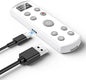 Camera Rechargeable Shutter Release for Sony, AODELAN Wireless Remote Control Zoom Focus Record Compatible with Sony ZV-E10,ZV-1F,ZV-1,A6400,A6700,A7C,A7III,A9,A9 II,DSC-RX0 II,Replace RMT-P1BT(White)