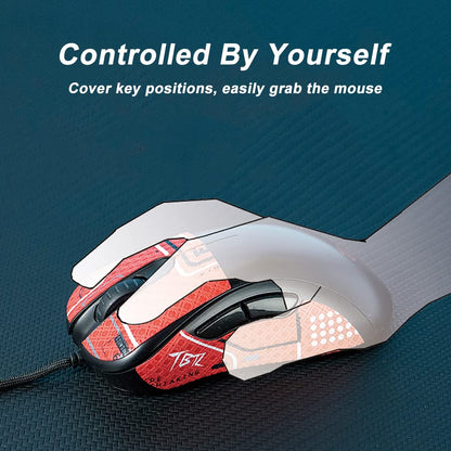 Hokeyio Grip Tape for Lamzu Atlantis Maya - Anti-Slip,Enhanced Control, Sweat Resistance,Improves FPS Gaming Grip & Mouse Protection [Pre-Cut] EVA White 0.5mm