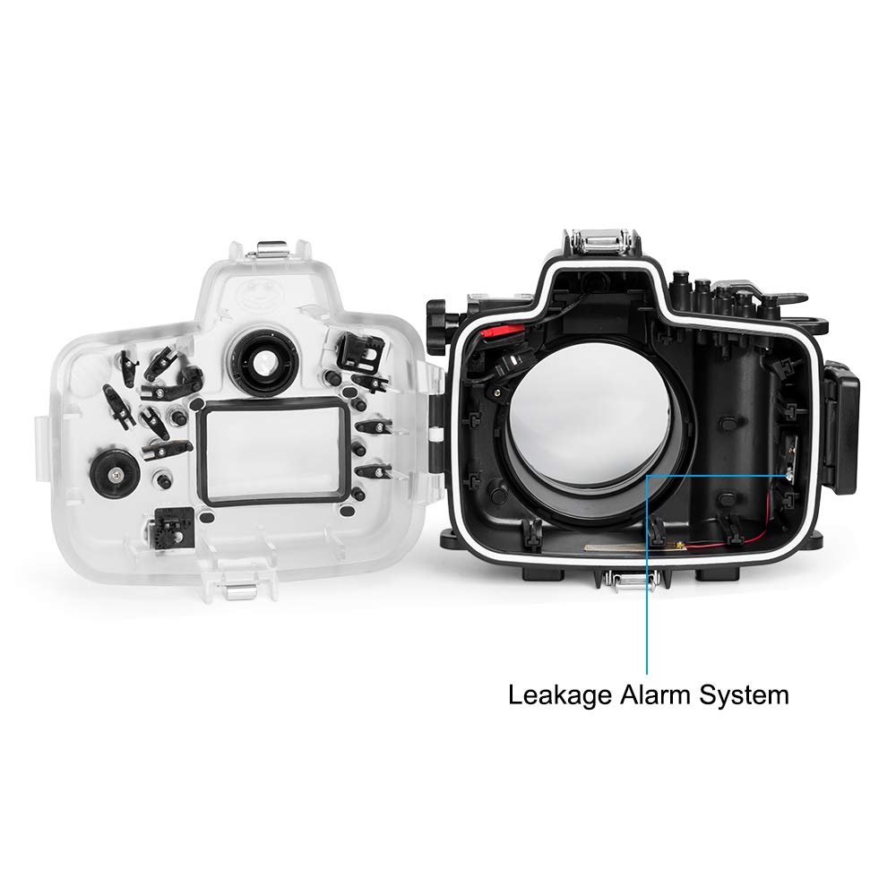 Sea frogs Camera Housing Compatible with Canon EOS 5D Mark III/IV with EF16-35mm f/2.8LII USM Lens,Waterproof IPX8, 40m/130ft Depth Protection EOS 5D Mark 4 Underwater Camera Case, Ideal for Diving
