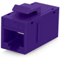 Everest Cat6 RJ45 Keystone Coupler (48-Pack) in Blue - RJ45 Coupler - Cat 6 Couplers - Female to Female Cat6 Keystone Jacks - Ethernet Couplers - Ethernet Cable Extender