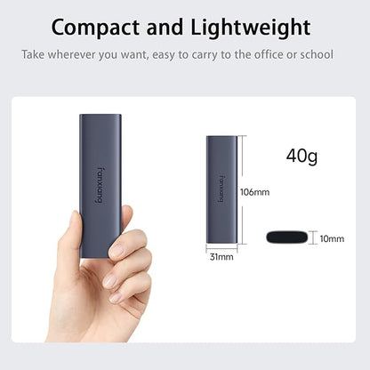 1TB External SSD - Portable SSD External Solid State Drive, 1000MB/s,USB 3.2 Gen2 Type-C, Aluminum Alloy, External Hard Drive for iPhone15/16,Android, Mac, Windows -PS1008