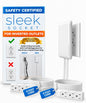 Smart Sleek Socket: Universal Outlet Concealer with Wi-Fi Smart Power Strip